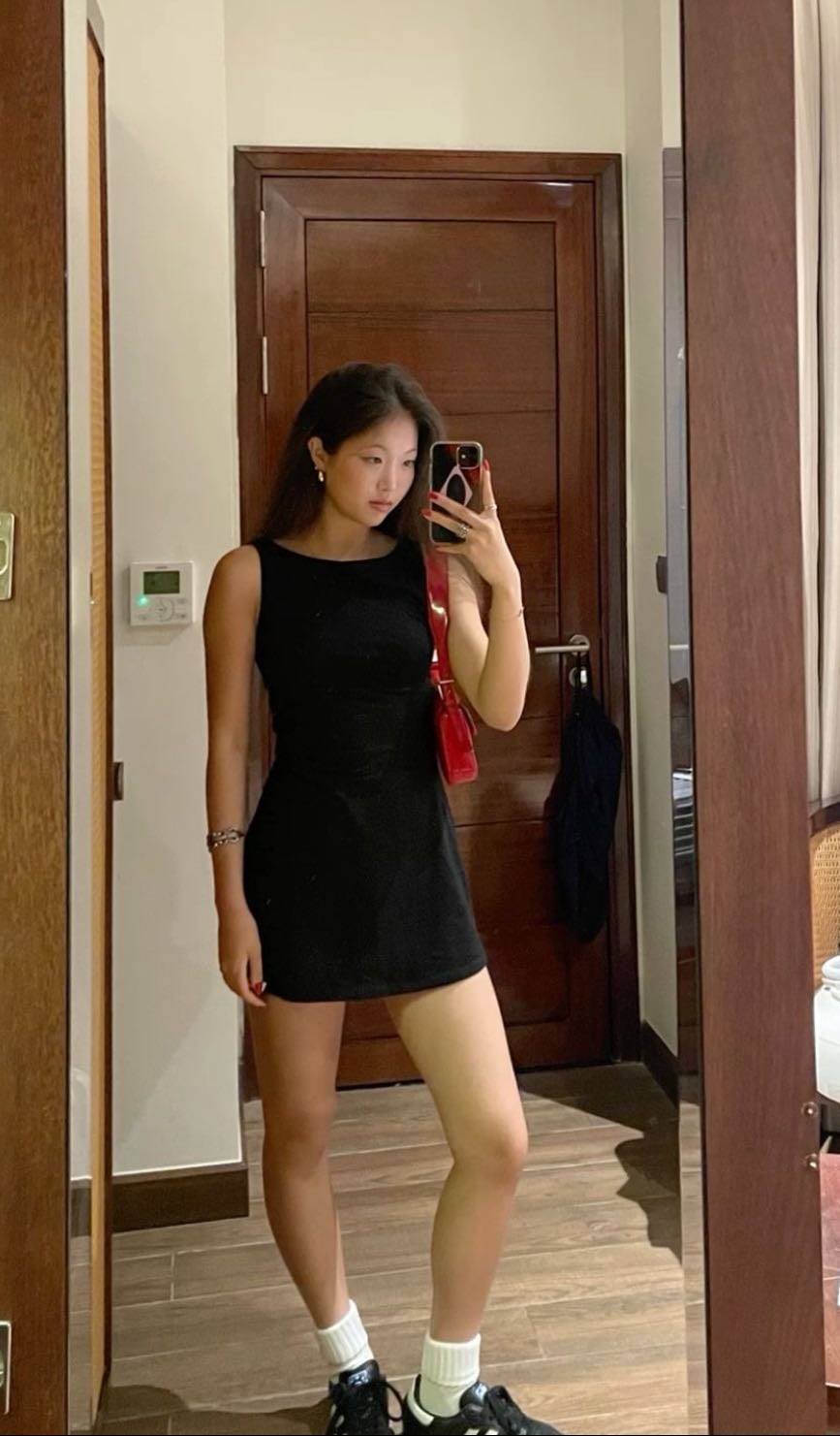 black dress