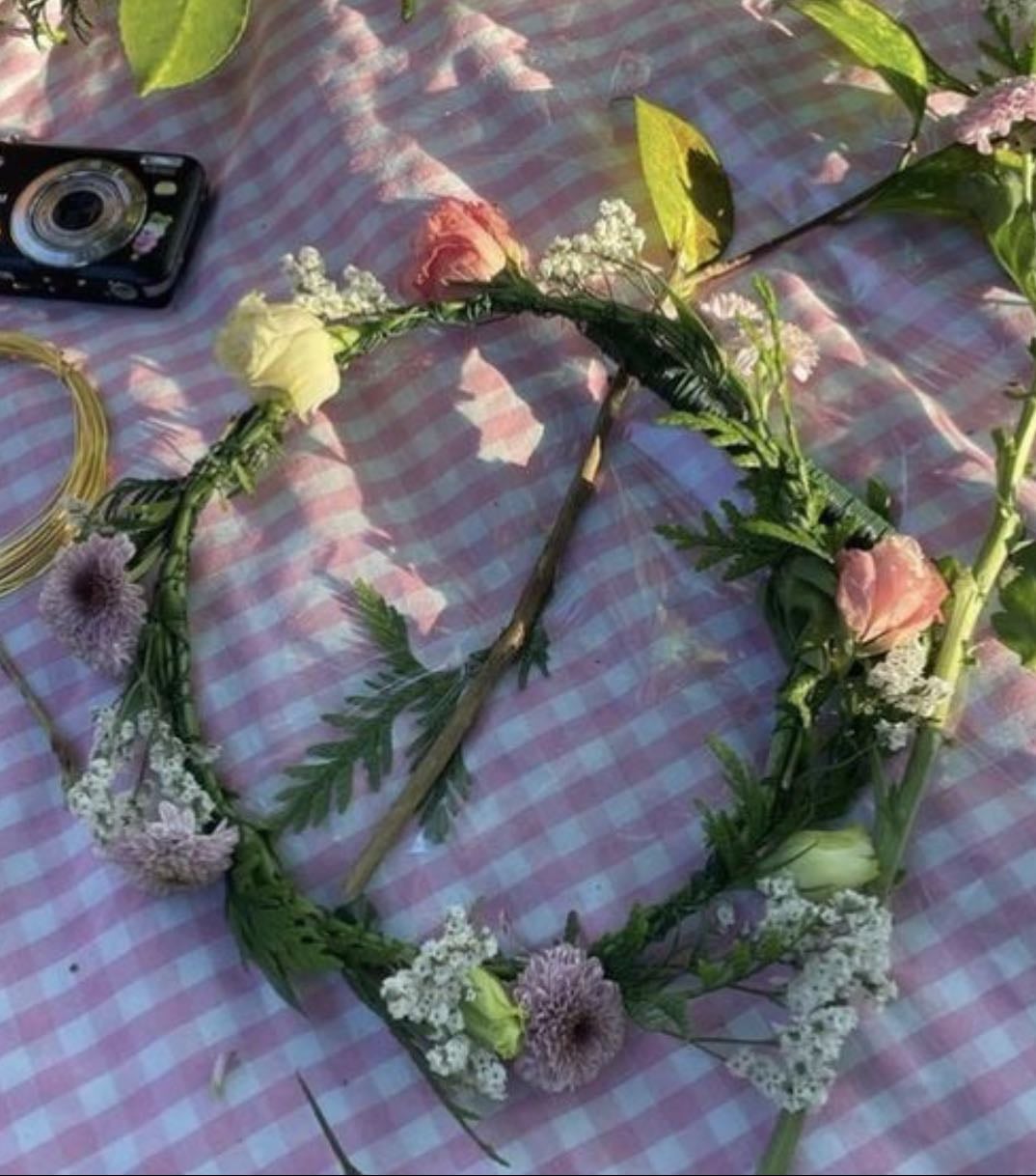 fazer uma coroa de flores