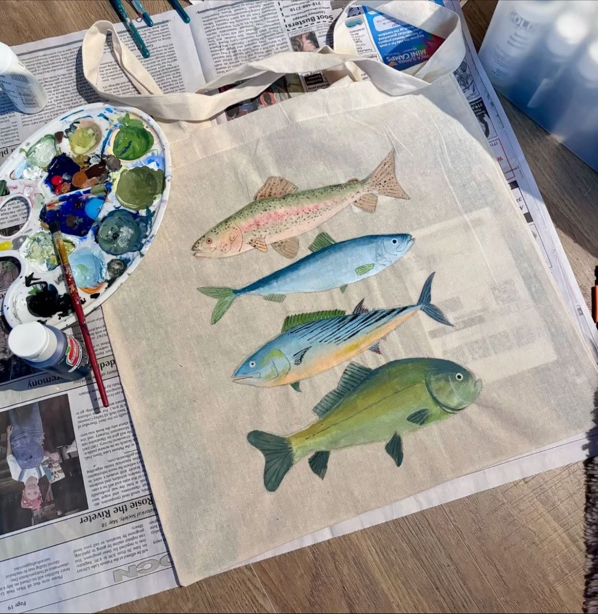 paint tote bag