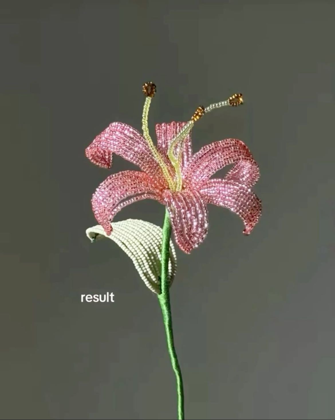 beaded lilies