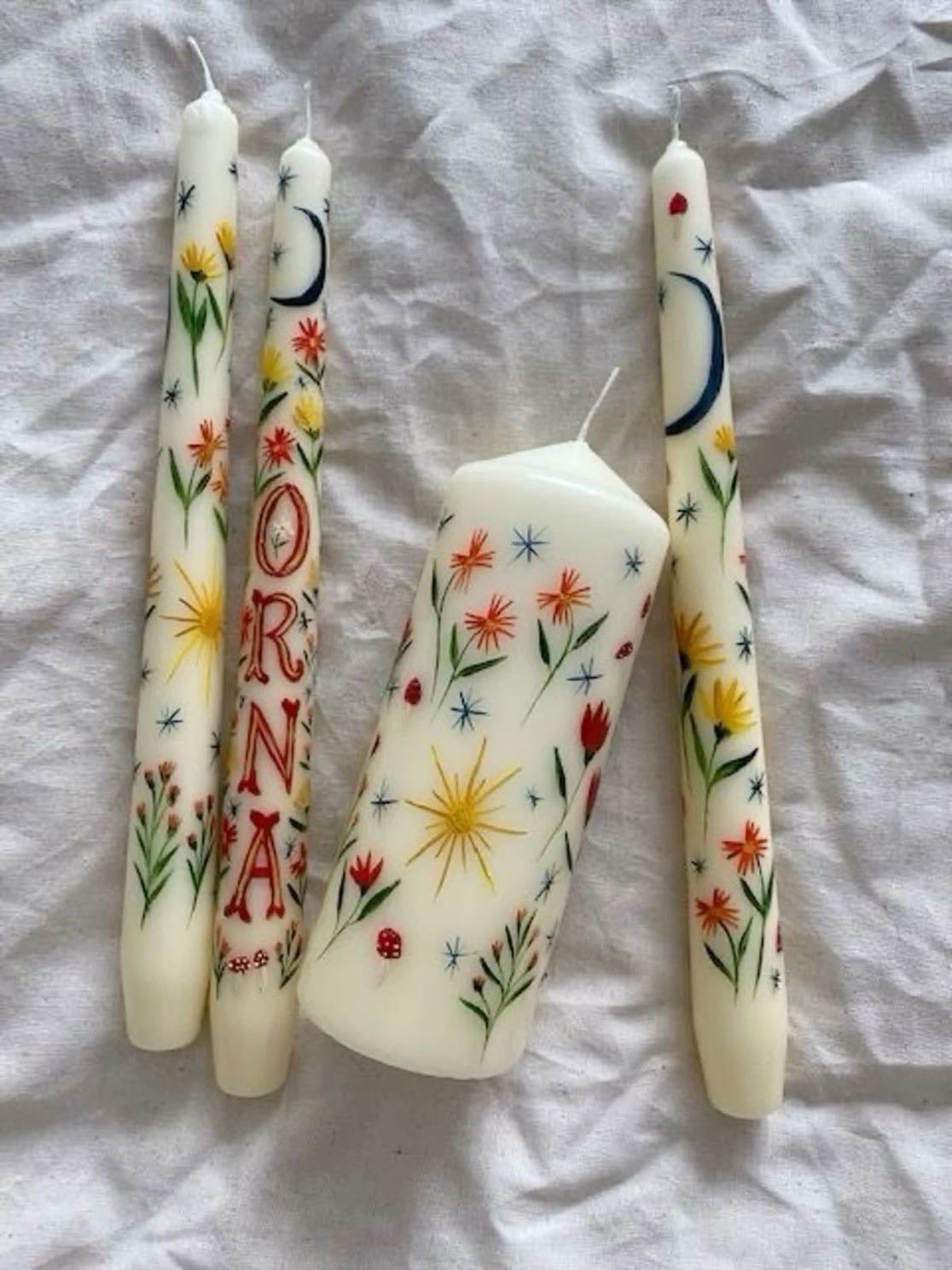 paint candles