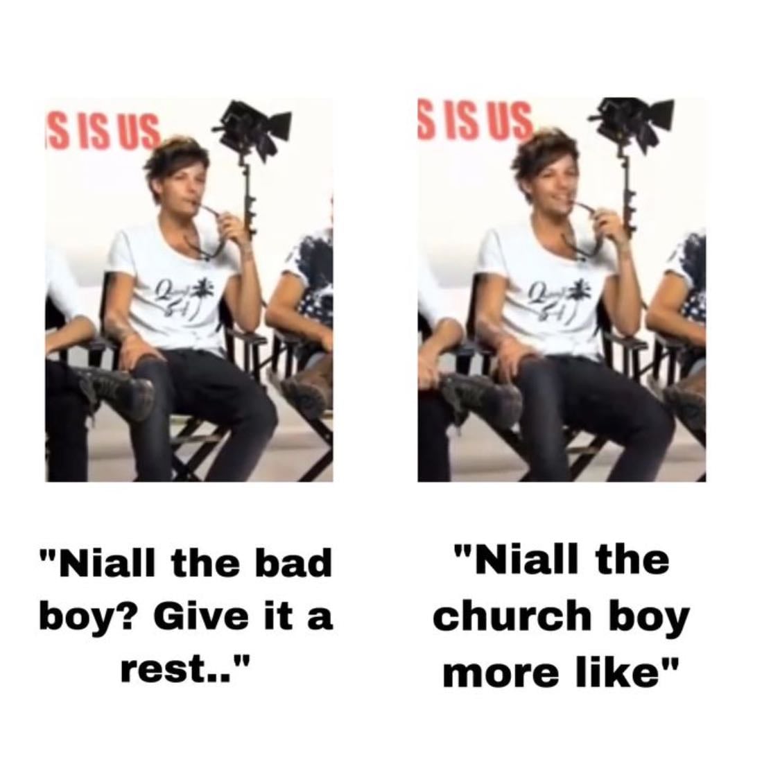 Niall the bad boy…give it a rest, Niall the church boy more like - Sassmaster from Doncaster Louis