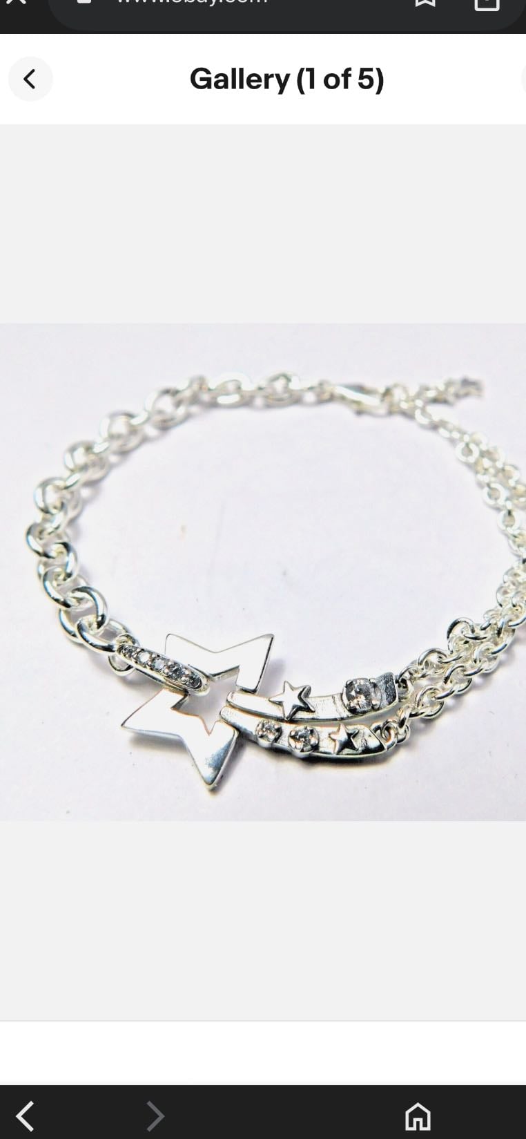 pandora double chain shooting star bracelet