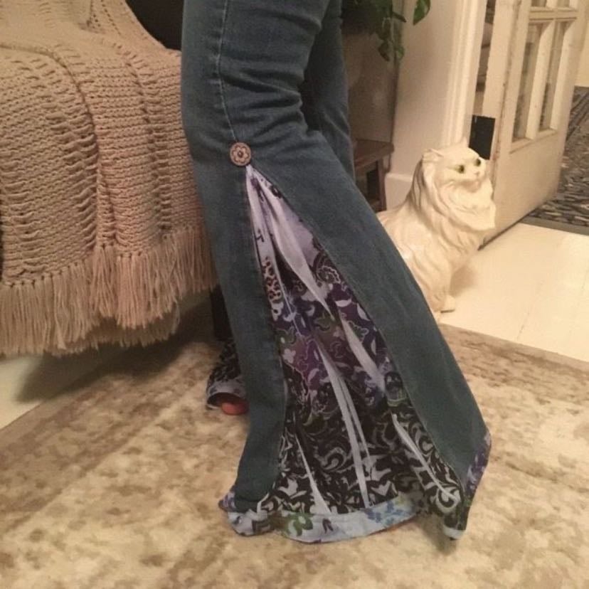 skinny jeans to flared