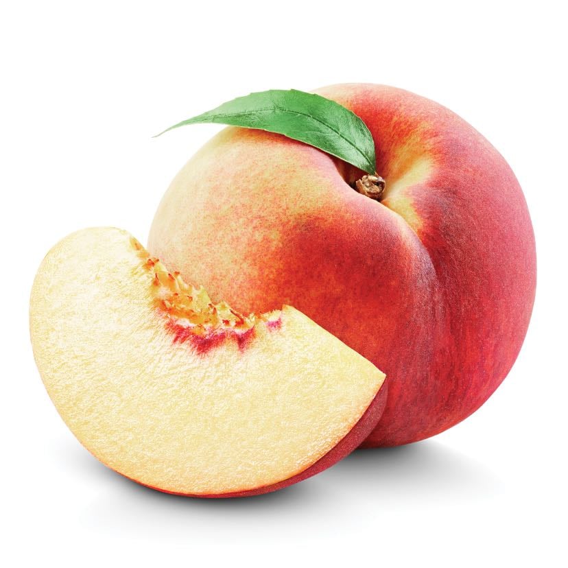 Peaches - Because they are as delicious as watermelon