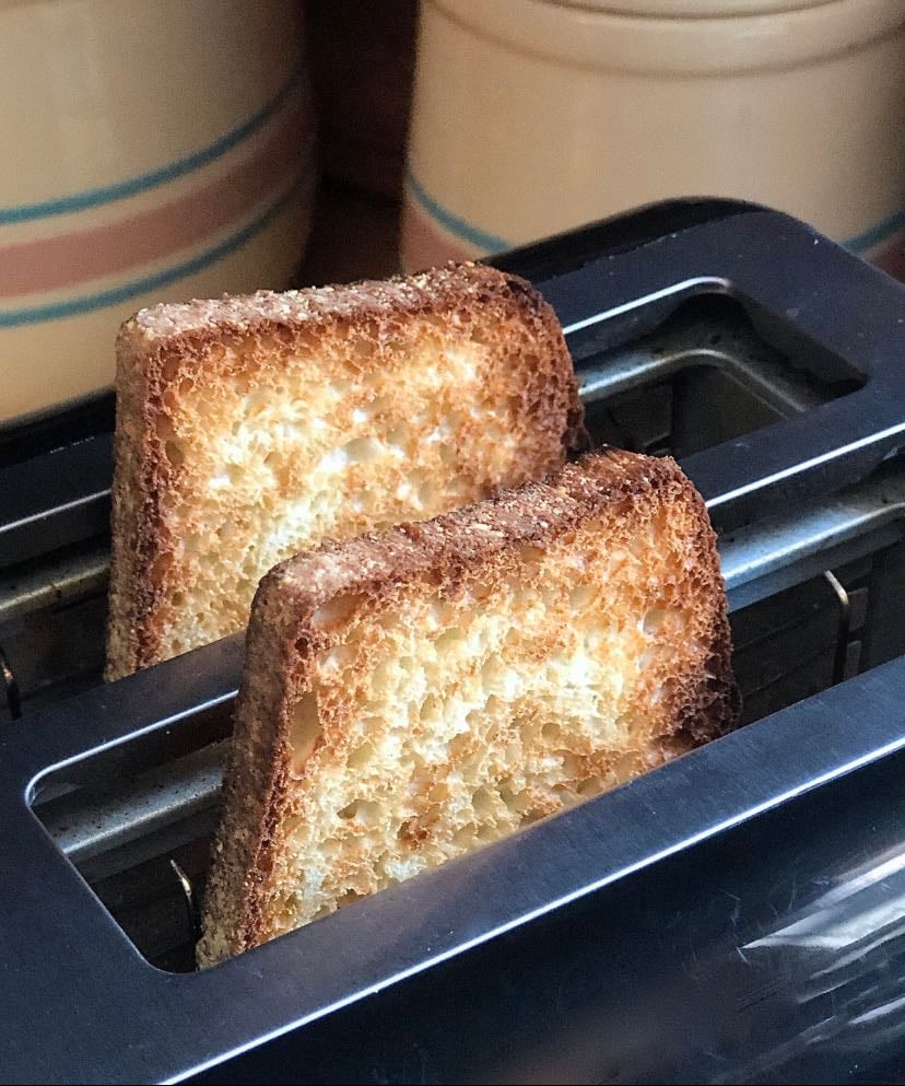 Toasting the bread