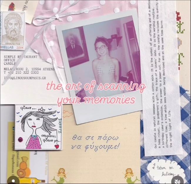Scanning Memories - using scanner for scrapbooking