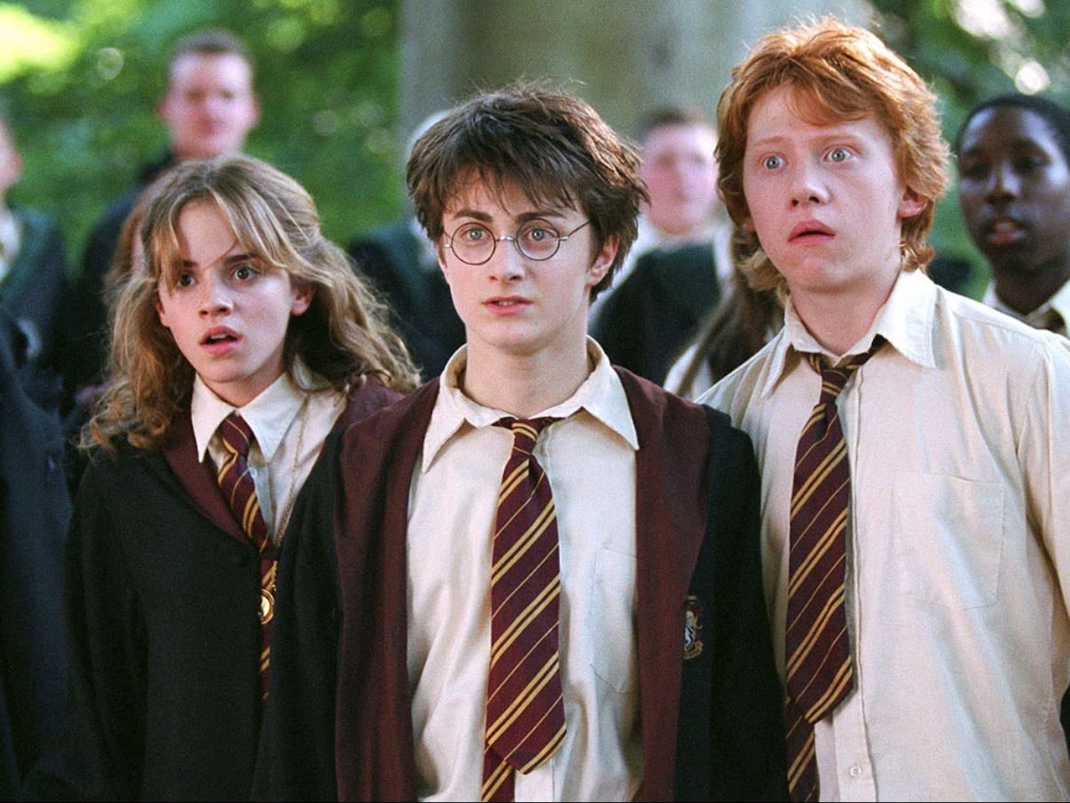 Harry Potter - chronicles the life of an orphaned boy, Harry, who discovers he's a wizard and attends Hogwarts School of Witchcraft and Wizardry