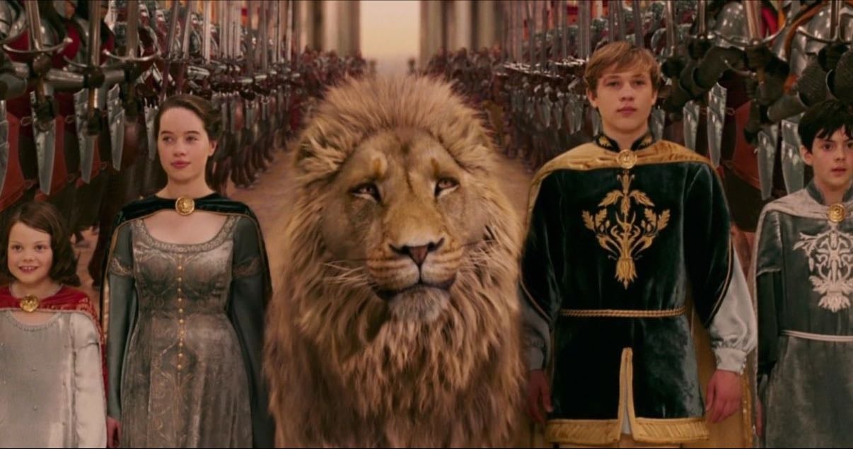 The Chronicles of Narnia - In September 1940, after surviving The Blitz, the Pevensie children – Peter, Susan, Edmund, and Lucy – are evacuated from London, England to the country home of Professor Kirke. During a game of hide-and-seek, Lucy discovers a wardrobe and hides inside, only to find that she has entered a magical winter world.