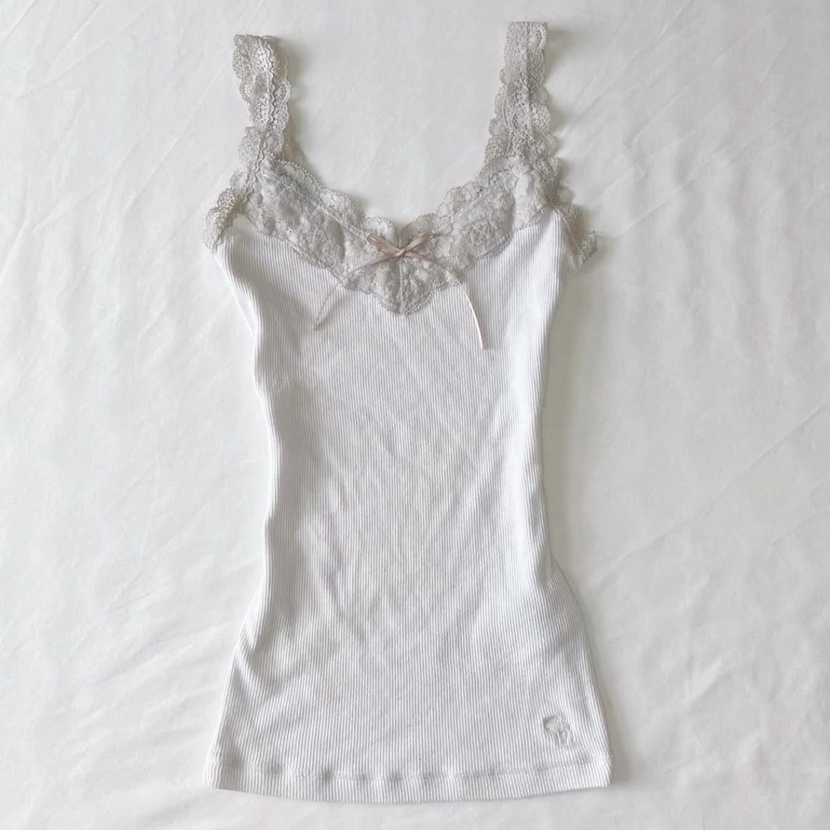 tank tops - usually with lace, bows, or as band merch