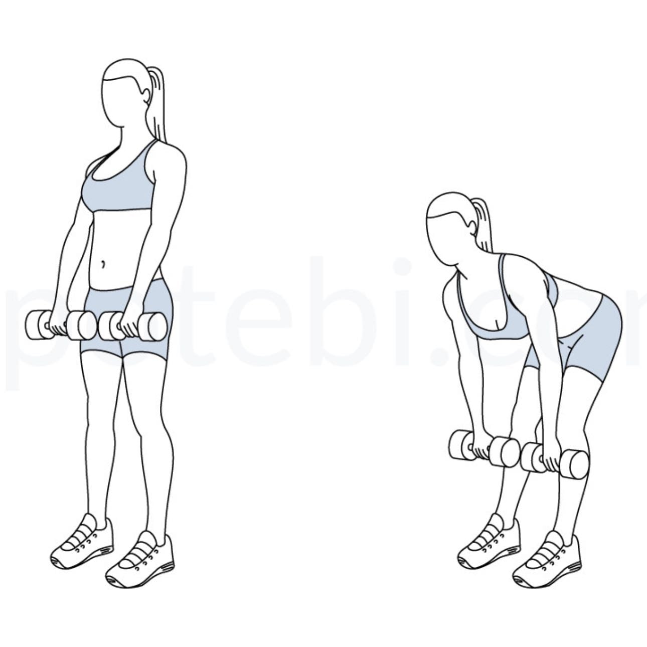 Rdl - 3 sets, 15-20 reps