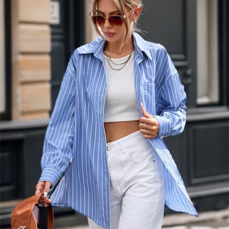 Camisa azul - Para darle un toque chic a tus outfits de verano