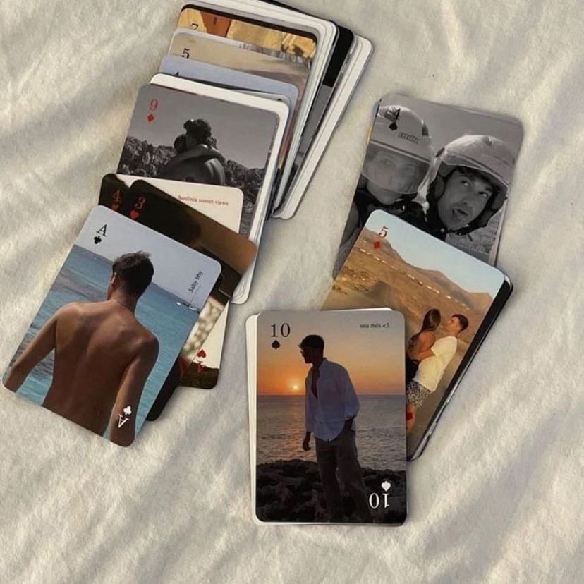 Cartas de poker - Con fotos juntos