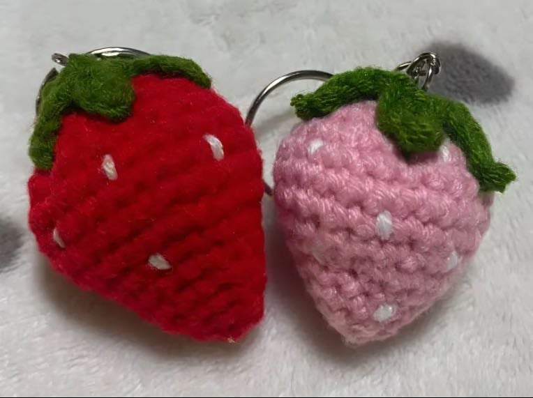 strawberry keychain