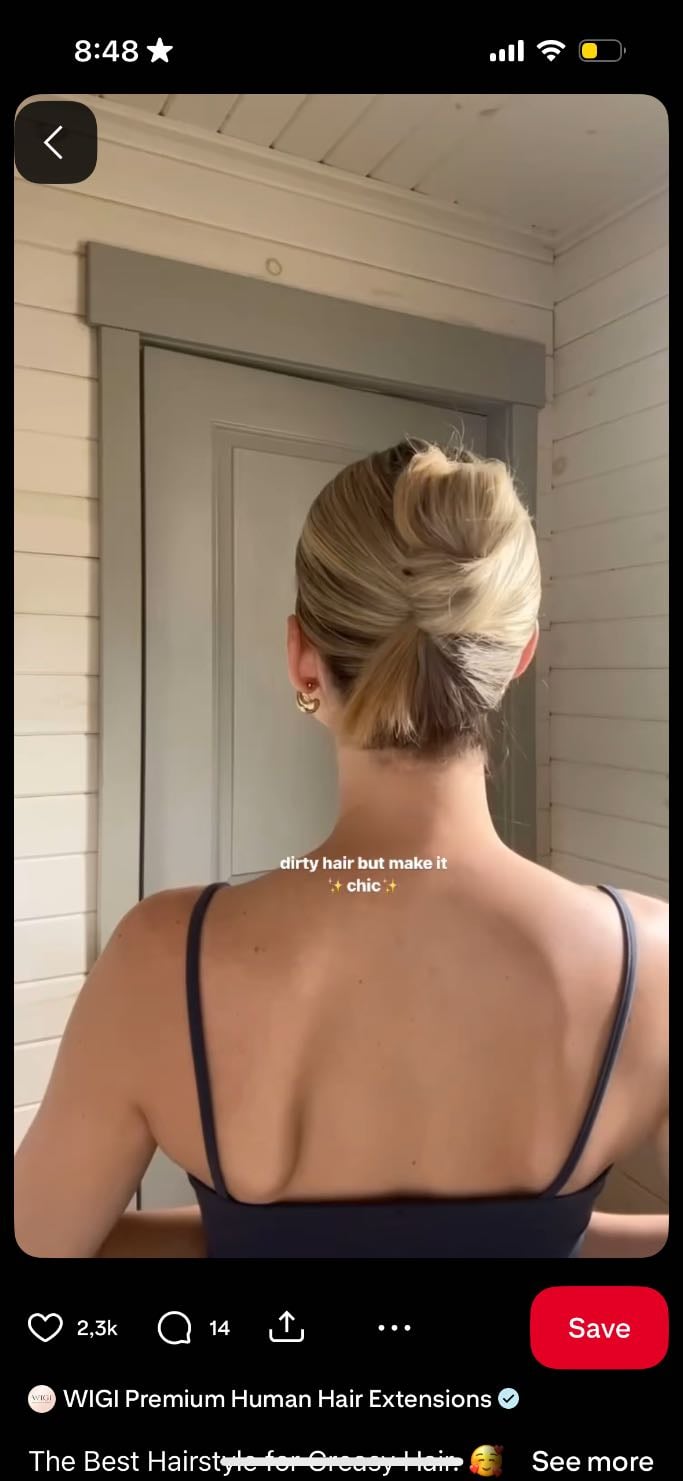 Twist bun