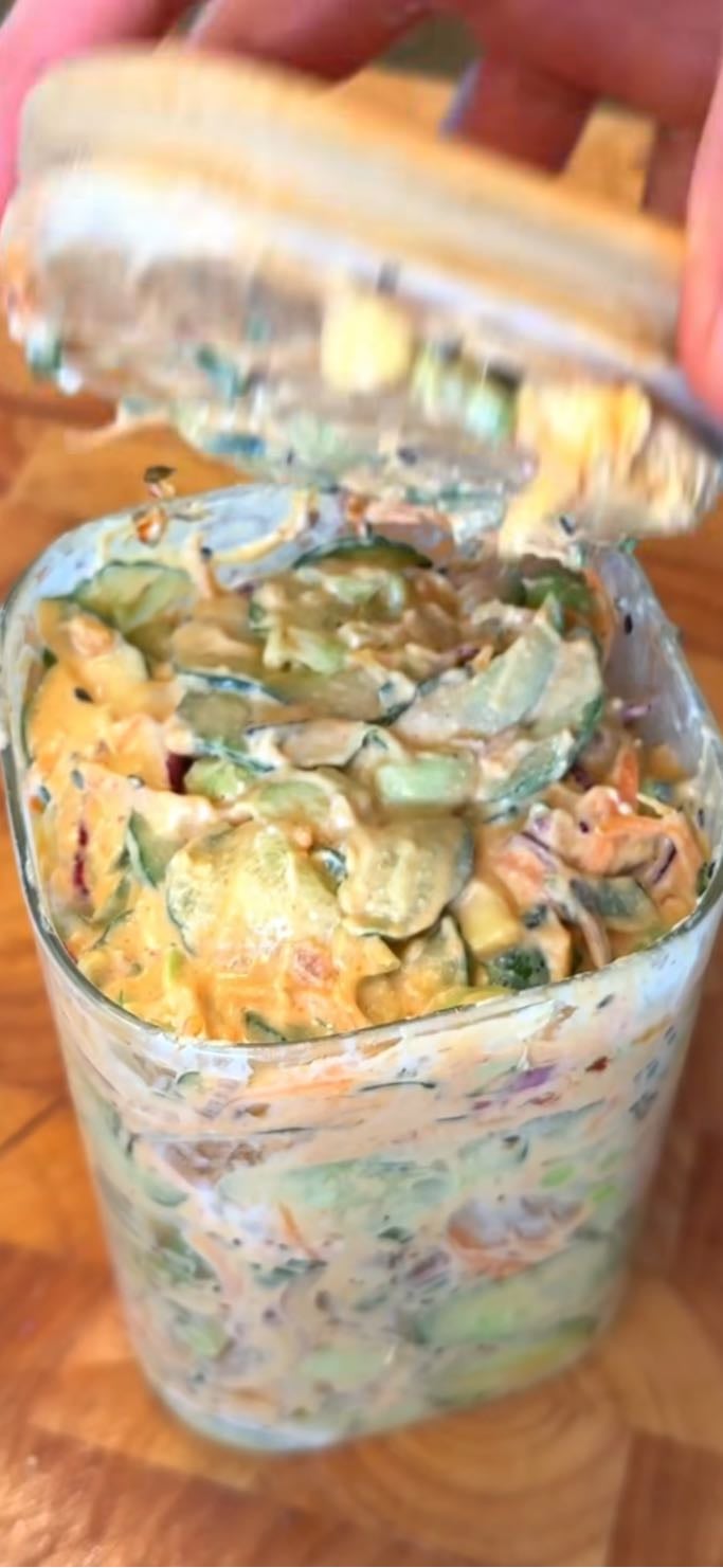 Salada de pepino - Trend TikTok - 01