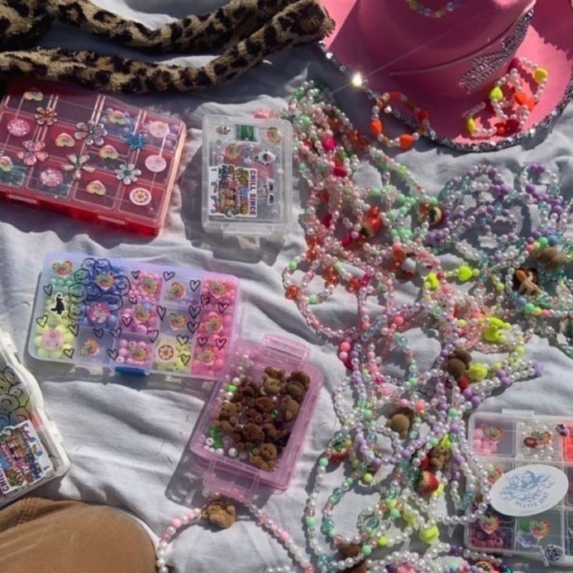 DIY crafting - Go to the store and gather some resources/materials to use. (bookmarks,seashells,plaster, clay, jewellery, sewing.)