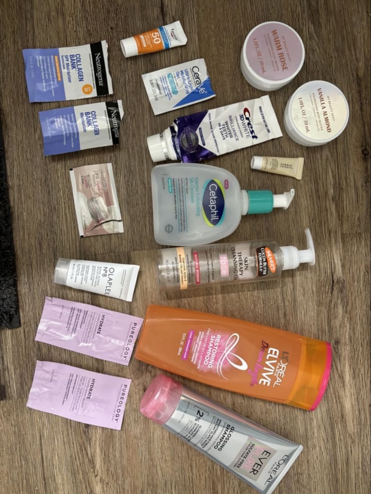 skin, hair, teeth care - makeup too if wanted