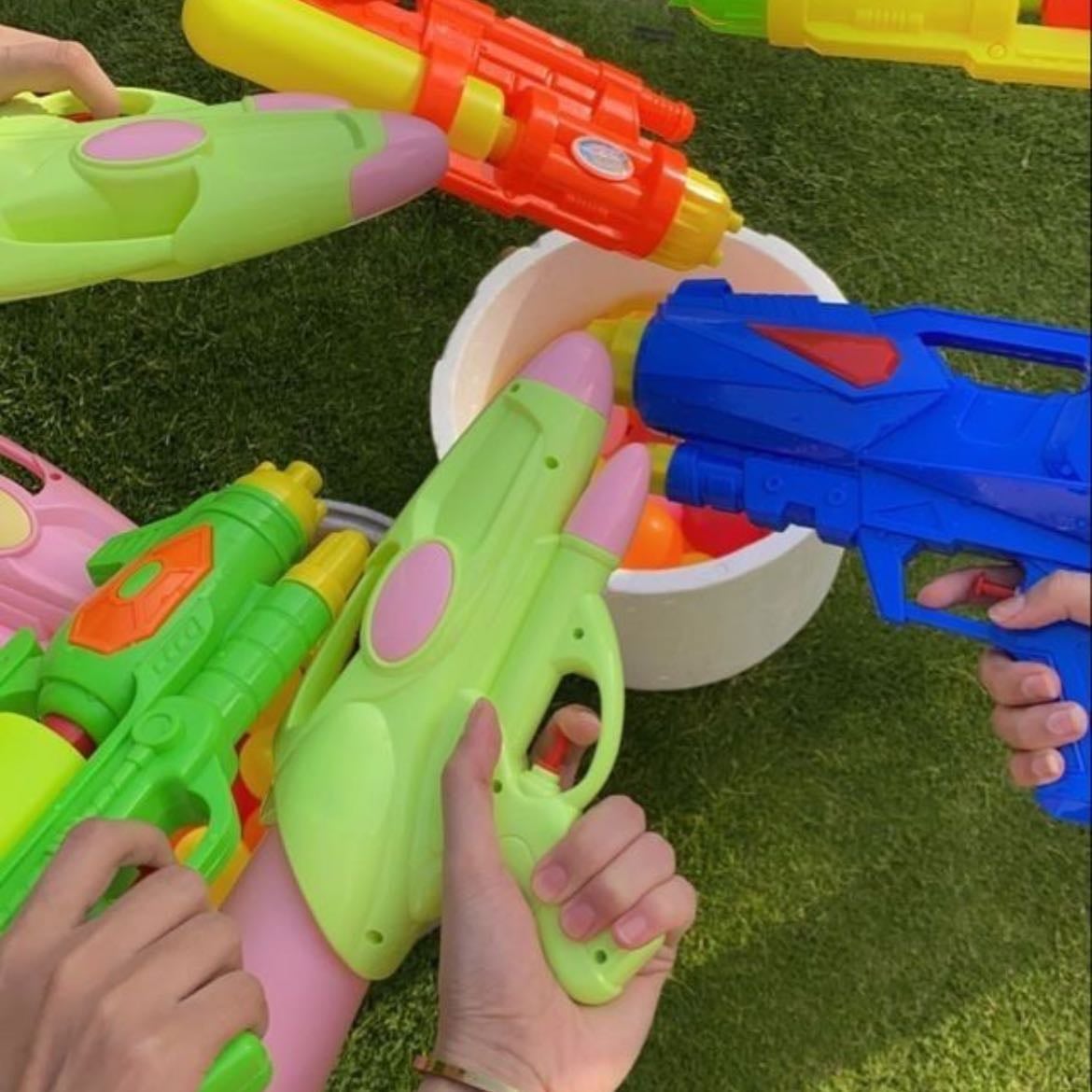 water gun fights