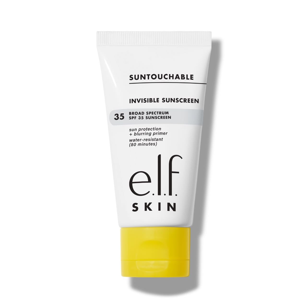 e.l.f Suntouchable! Invisible Sunscreen SPF35 & Primer - after letting my moisturizer sit, i use this as both a primer and sunscreen + it gives me a glowy base