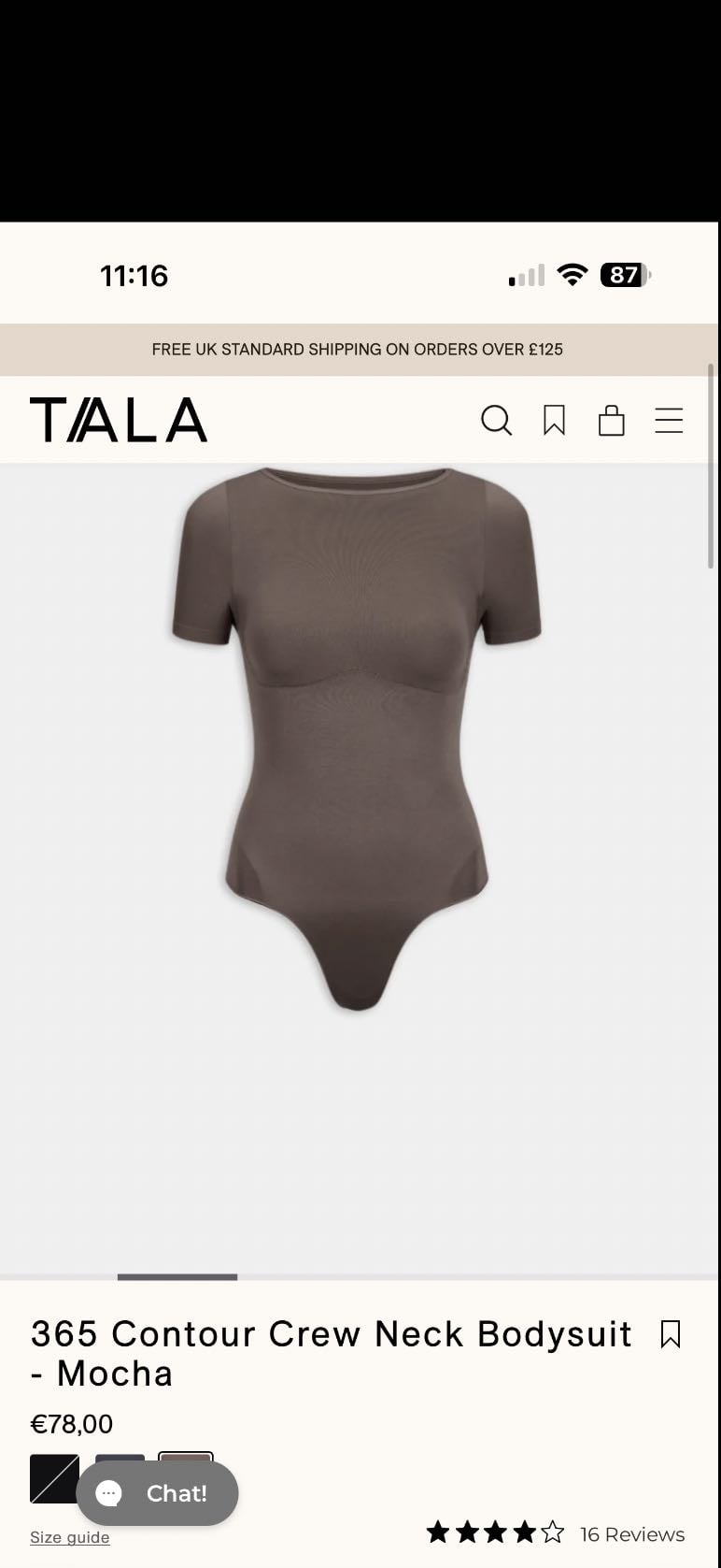 Bodysuit TALA - Mocha 78€