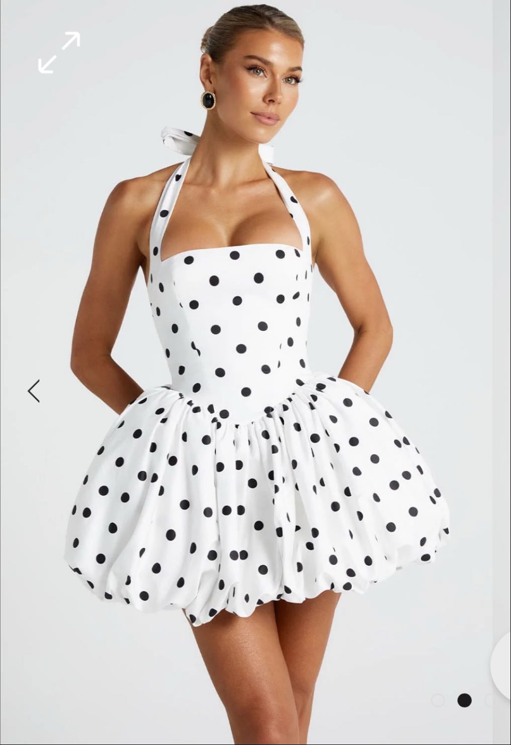 maricia mini dress - black polka dot print - $150
super cute and i love the silhouette, especially the skirt