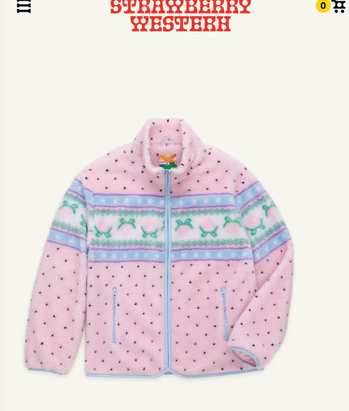 choco sherpa jacket - $160
i want this to restock so bad, i love strawberrywestern