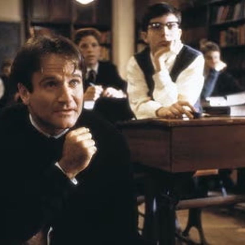 Mr Keating - “We don't read and write poetry because it's cute. We read and write poetry because we are members of the human race. And the human race is filled with passion. Medicine, law, business these are all noble pursuits necessary to sustain life. But poetry, beauty, romance, and love; these are what we stay alive for.”