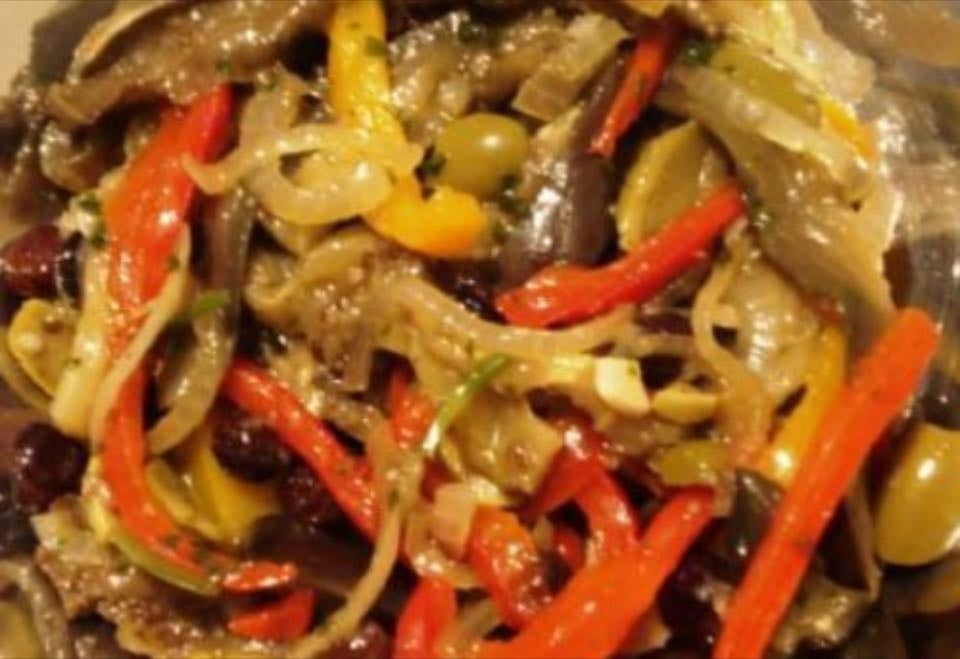 salada de berinjela