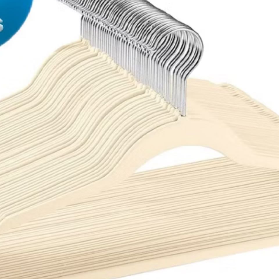 50 uni cabides veludo - shopee (valor: R$78,90)