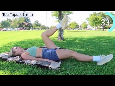 Daisy Keech hourglass abs workout but just the exercises (with timer and breaks) - YouTube