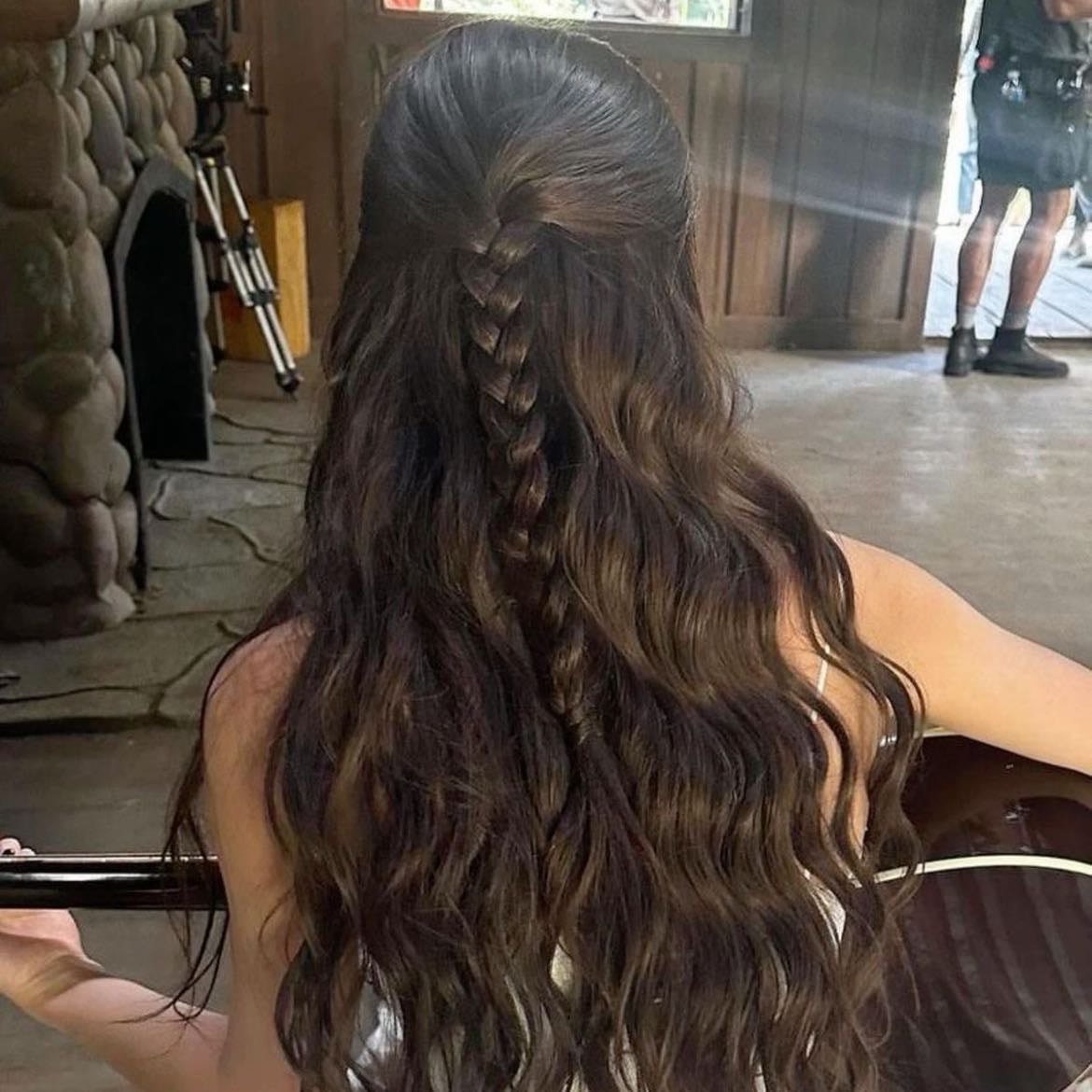 half down half braid