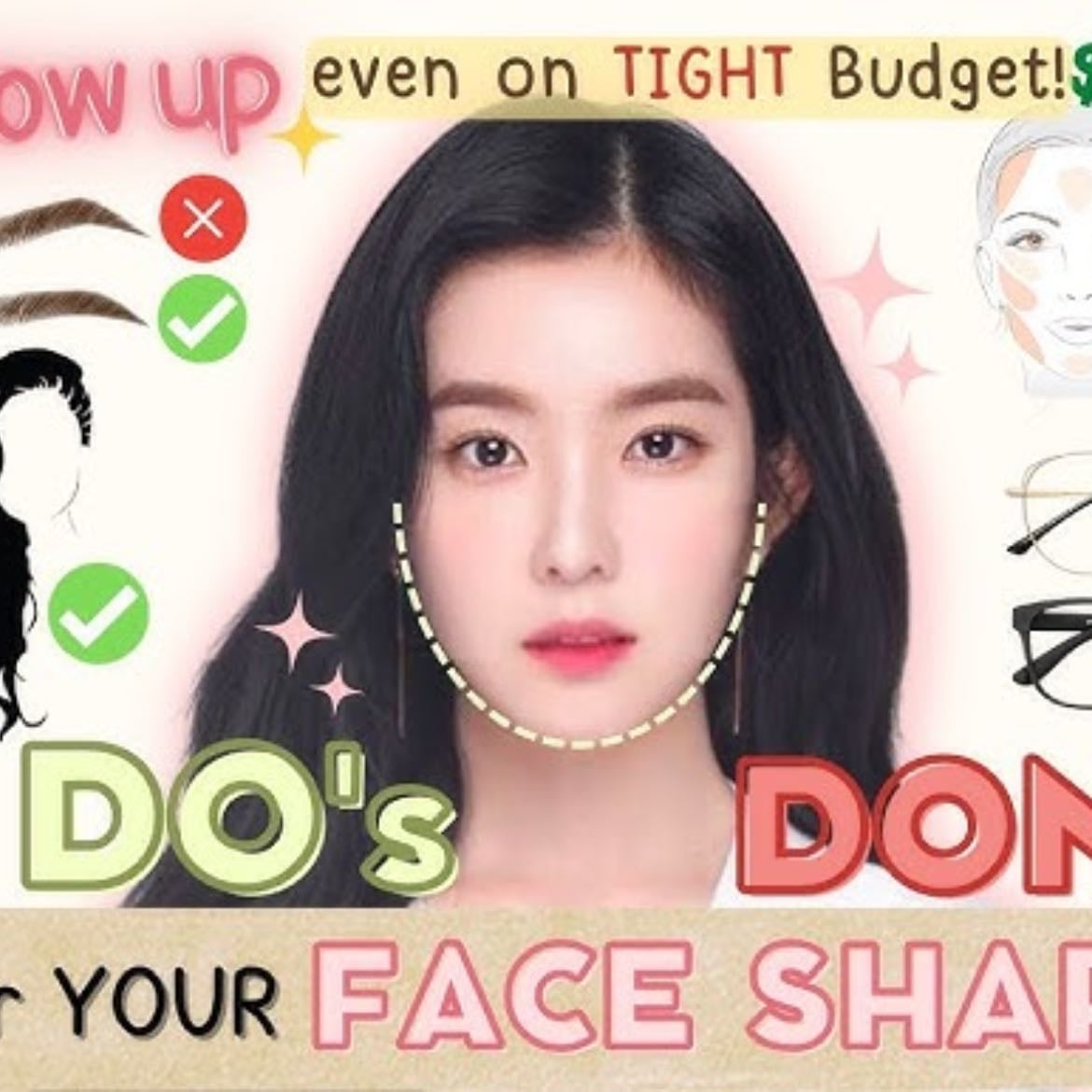 make up hair & styling do’s and dont for your face shape - YouTube-desr peachie