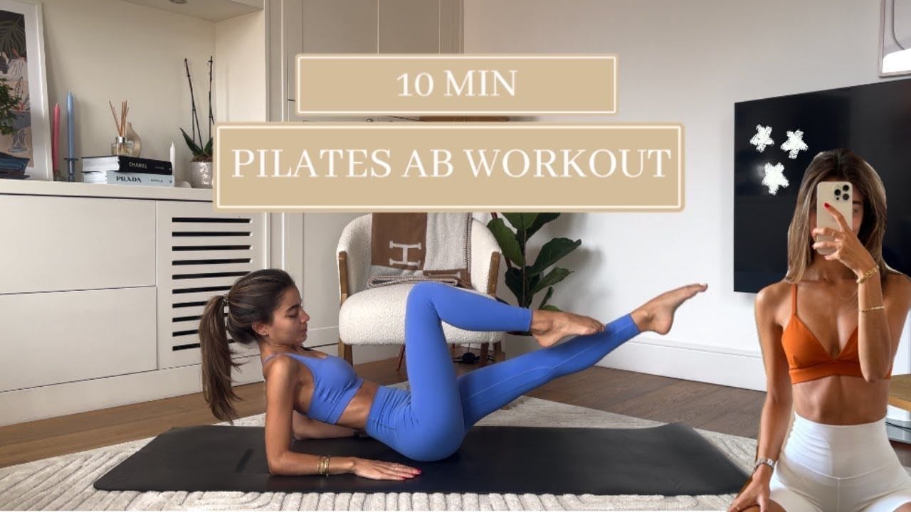 10MIN everyday pilates ab workout // small waist + flat stomach // no repeats - YouTube