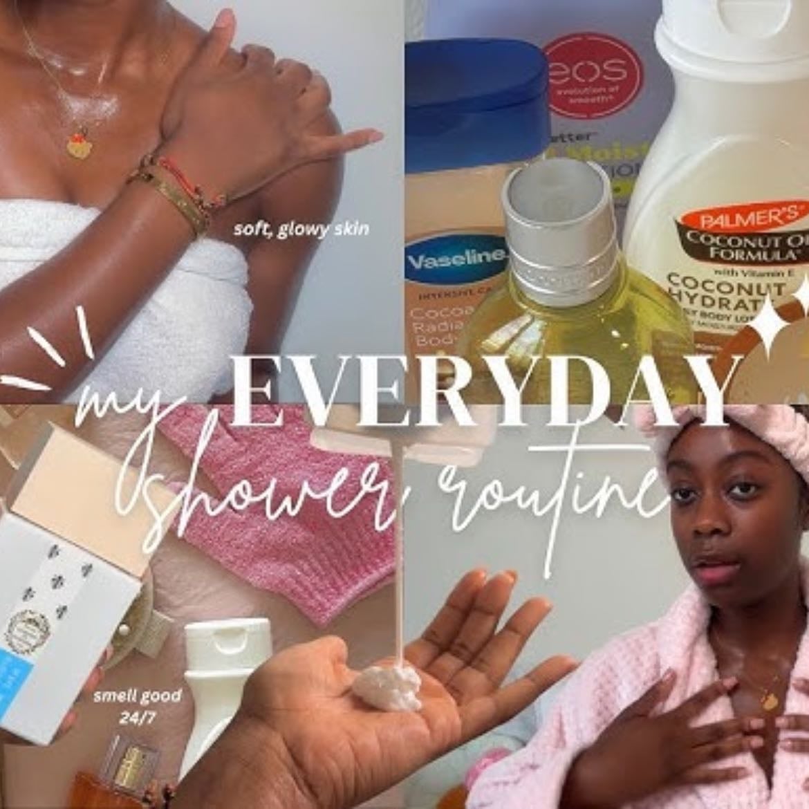 my EVERYDAY shower routine 🎀🧖🏾♀️🫧 smell good ALL WEEK, bodycare + smell-good essentials - YouTube