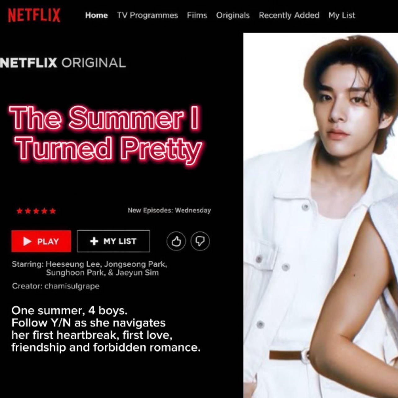 ★ the summer i turned pretty — chamisulgrape - hyungline x reader