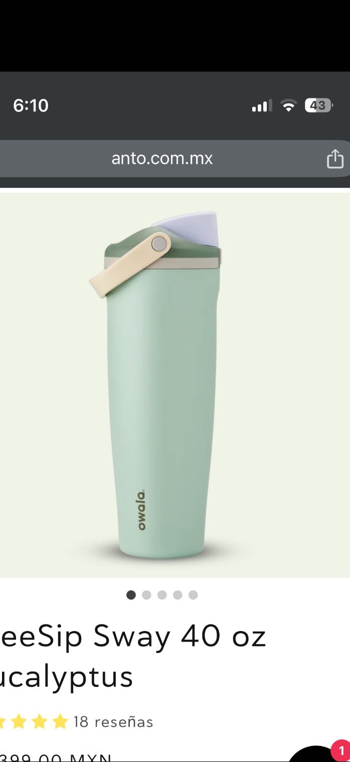 FreeSip Sway 40 oz Eucalyptus - Ojalรก