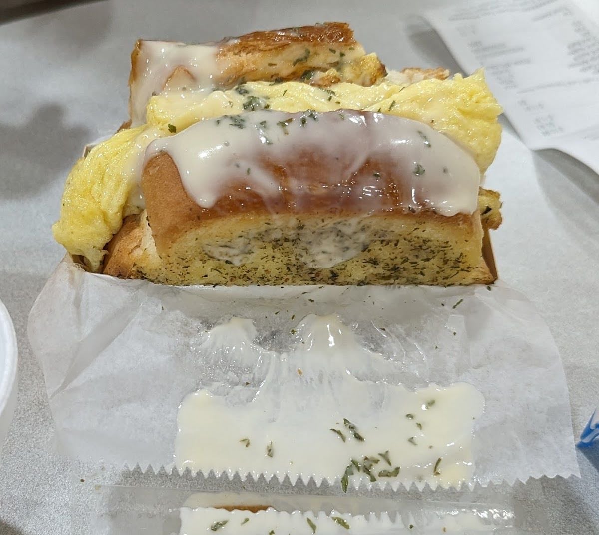 Oh K-Dog & Egg Toast at Riverdale