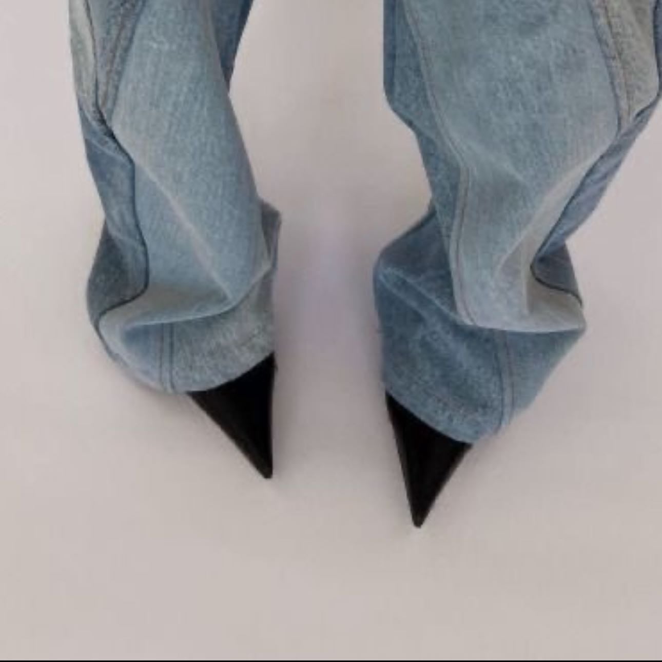 Jeans and heels