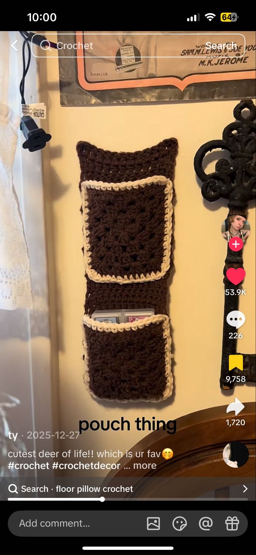 wall hanging pouch