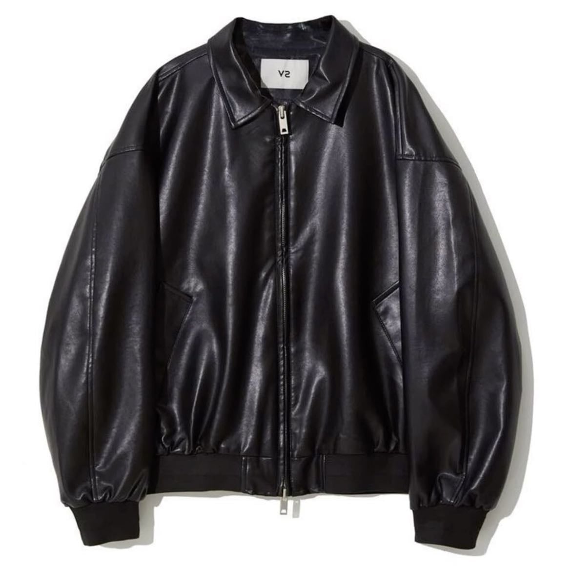 campera de cuero - feria