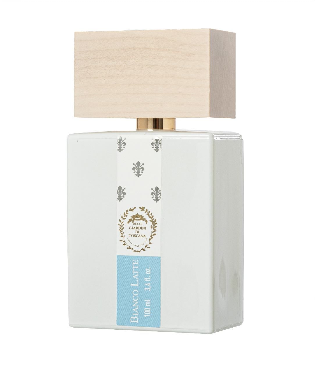 Bianco latte - Notas de Salida: Caramelo
Notas de Corazón: Cumarina, Miel
Notas de Fondo: Vainilla, Almizcles blancos.