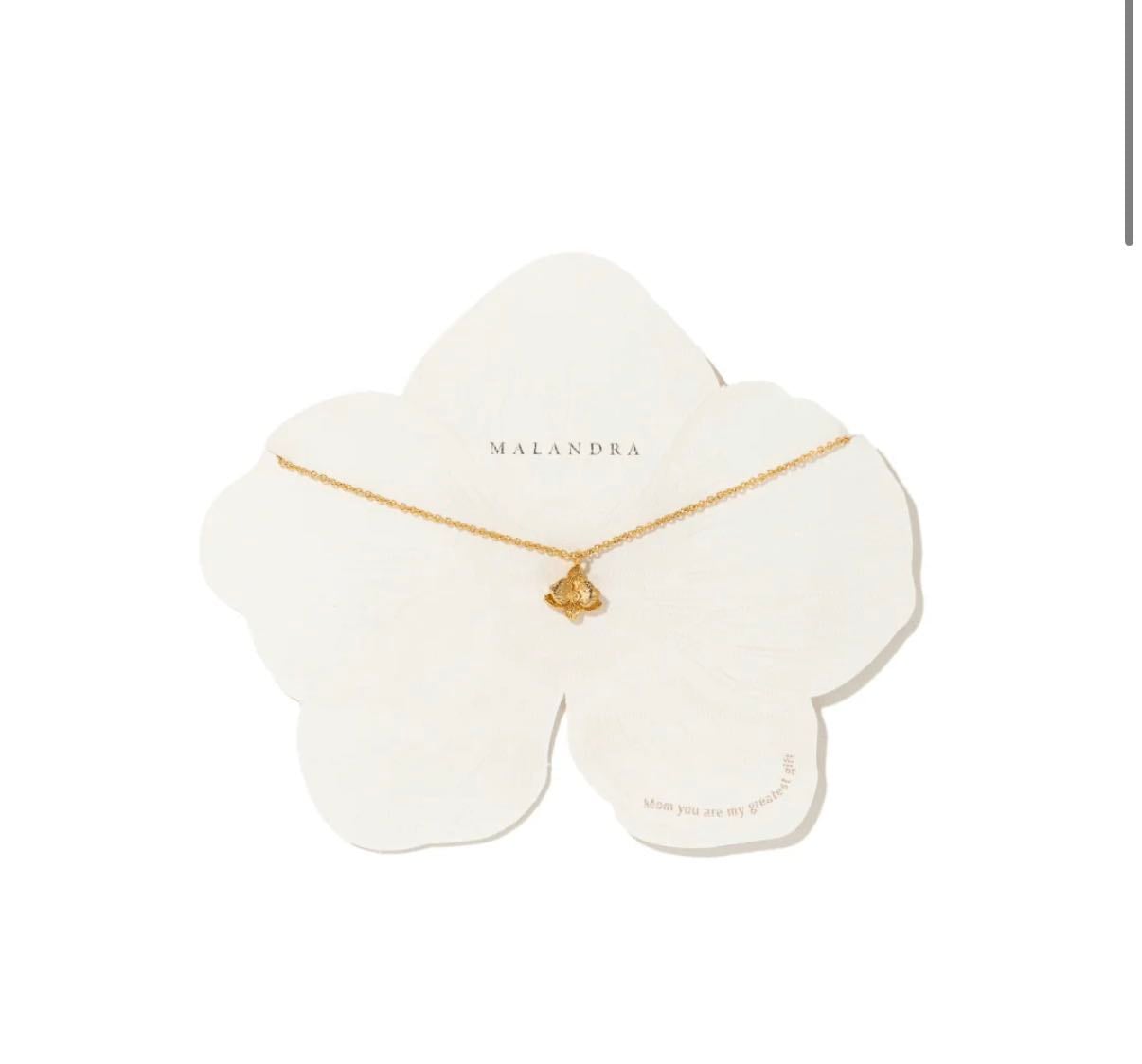 ORCHID FLOWER NECKLACE - $480