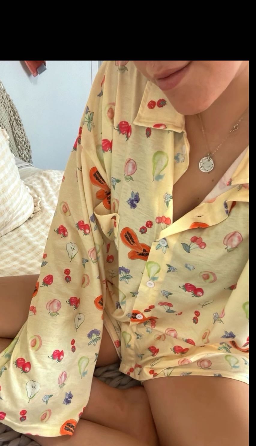 Fruit pjs - https://djerfavenue.com/en-us/go-slow-pants-fruit/
https://djerfavenue.com/en-us/go-slow-shirt-fruit/