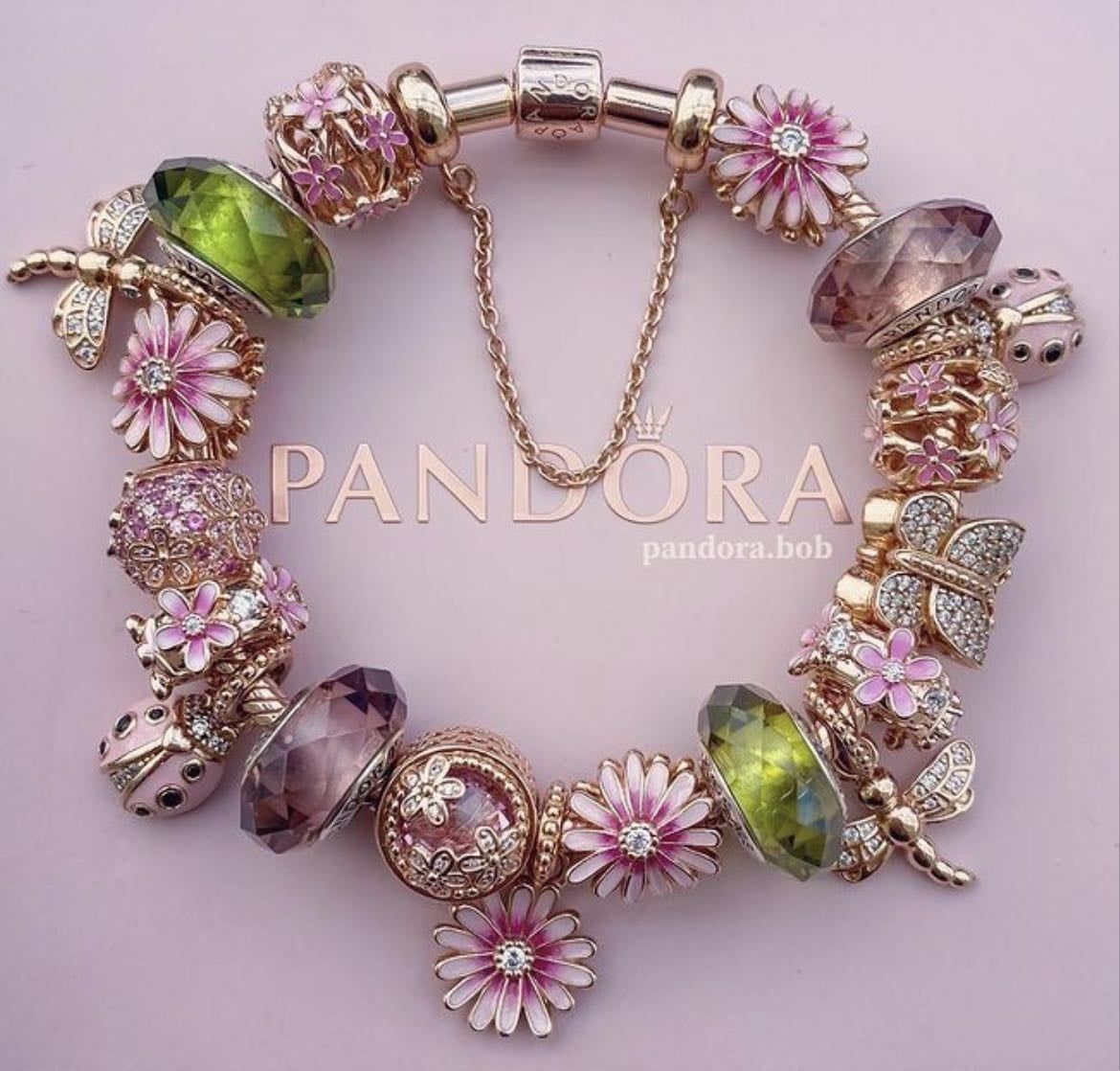 Pandora bracelet + charms