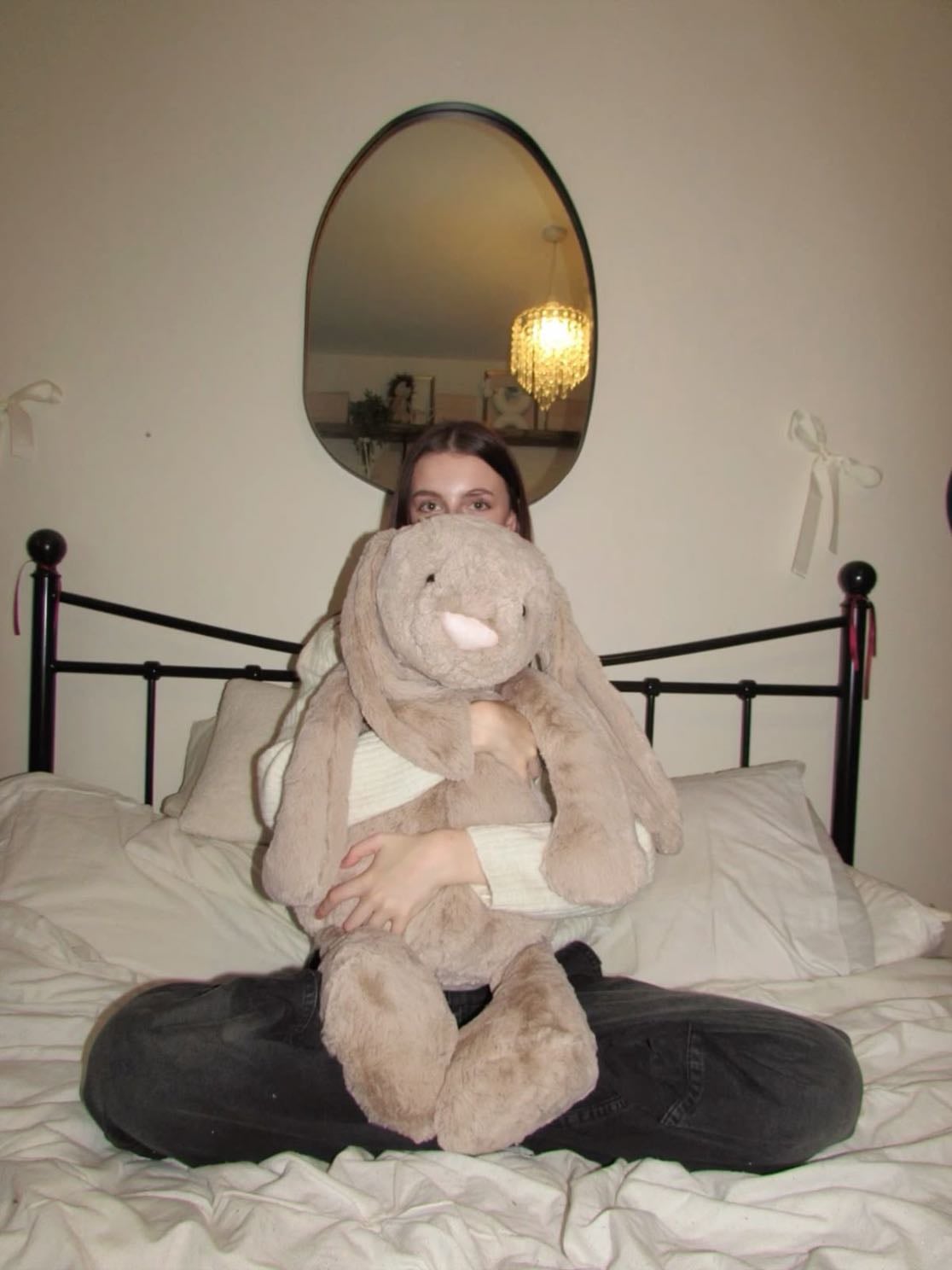 Giant jelly cat bunny - https://us.jellycat.com/bashful-cream-bunny/