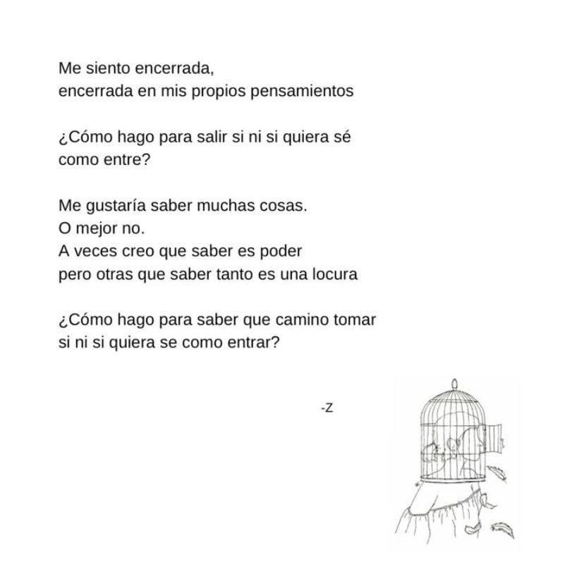 Encerrada en mi mundo - #poemas #z