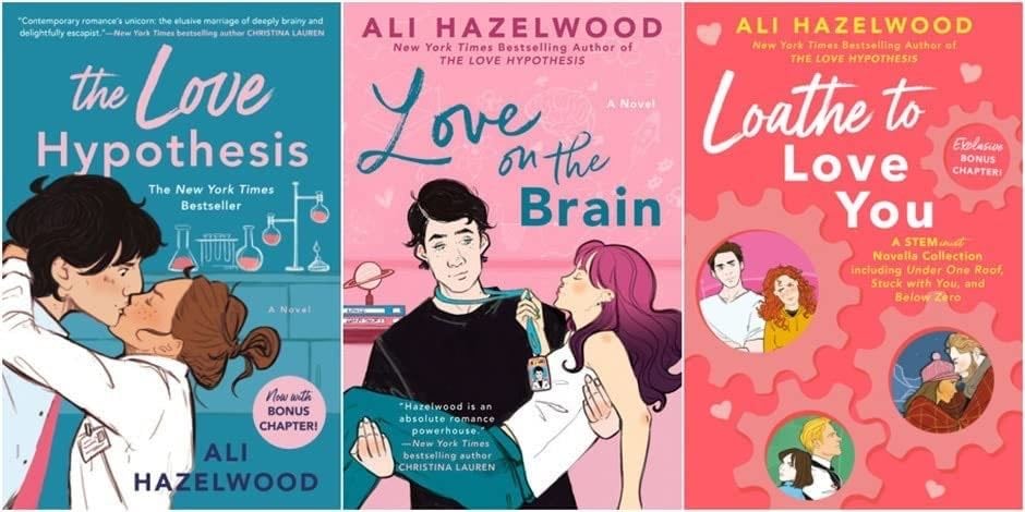 Ali Hazelwood Bestselling 3 Books Set: The Love Hypothesis, Love on the Brain, Loathe to Love You - Ali Hazelwood · 2022