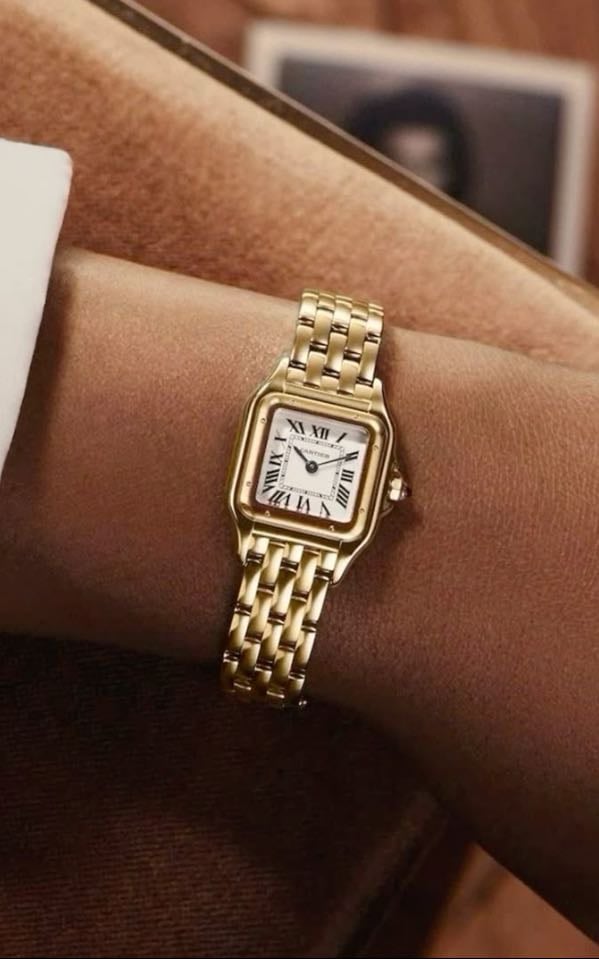 Cartier Panthere gold watch
