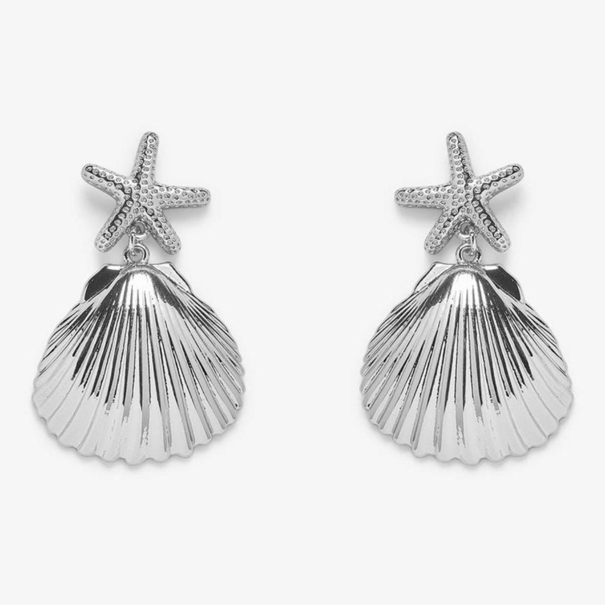 starfish dangle earrings - $20
